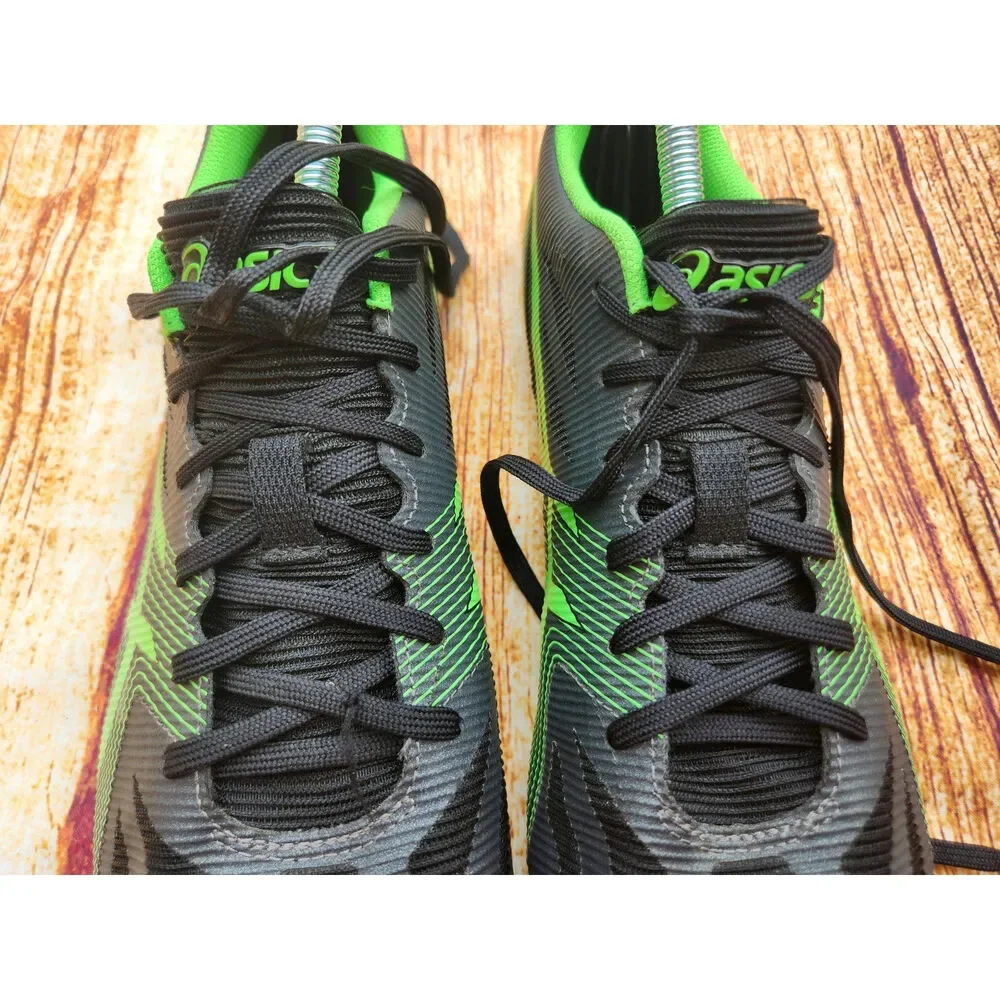 ASICS Hyper MD 6 Track Field Running Shoes‎ Spikes Green Black Men Size 12